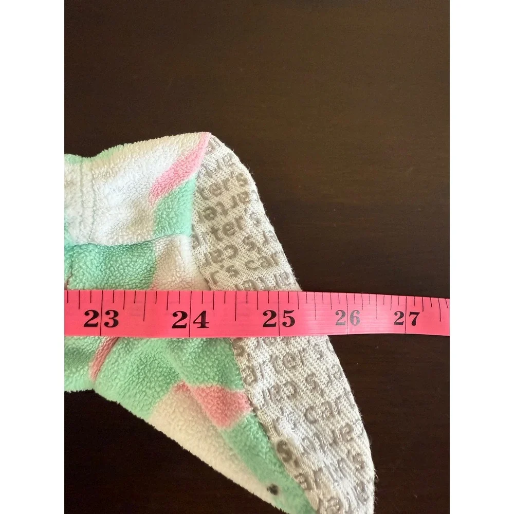 Carter's Footies Baby 12M‎ Unicorn Fleece Footed Pajamas Zip Up Sleepwear